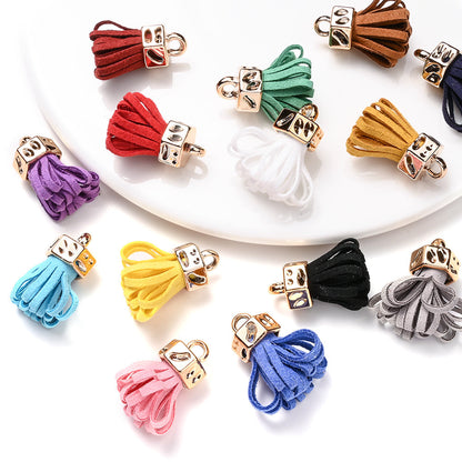 Fashion Mini Colorful Fringe with Golden Cap
