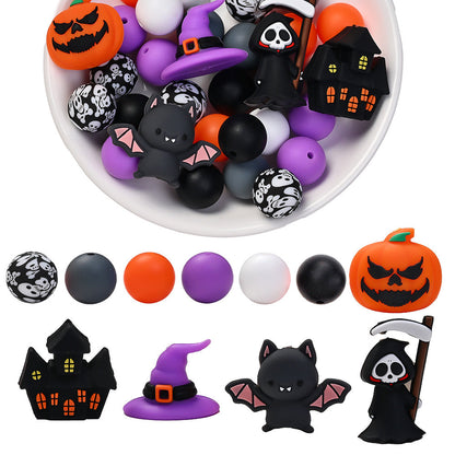 Halloween Silicone Focal Beads