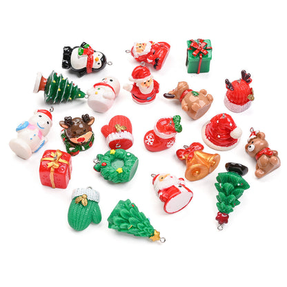 Festive 3D Resin Pendant Set