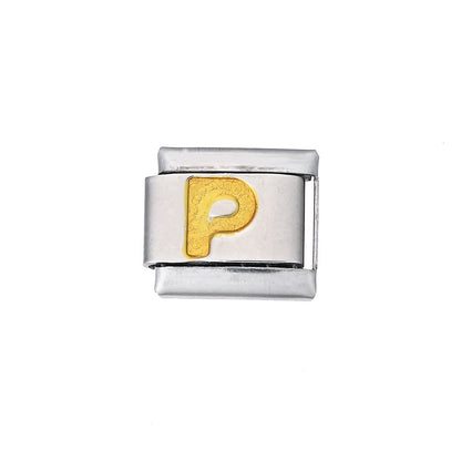A-Z English Letter Stainless Steel Italian Charm Links