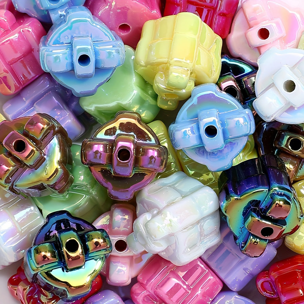 Gift Box Shape Acrylic Beads