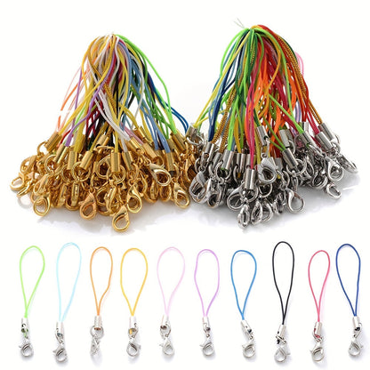 50PCS 70mm Colorful Nylon Lobster Clasp Strap Set