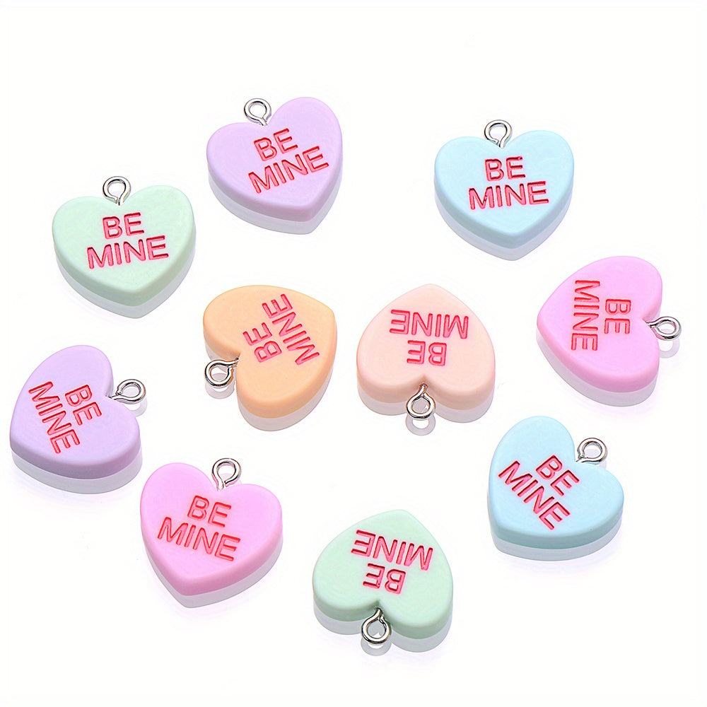 Sweet Heart Resin Pendants