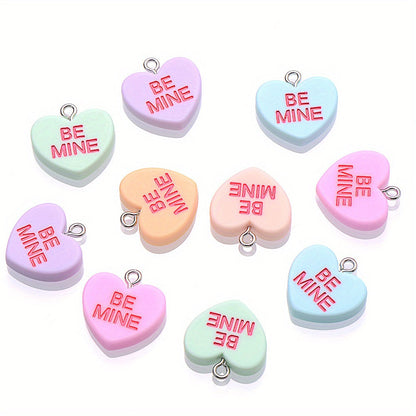 Sweet Heart Resin Pendants