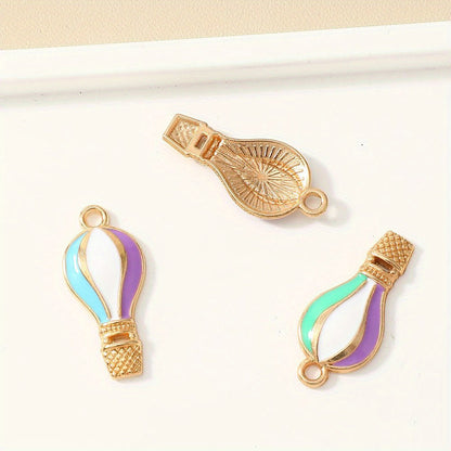 Hot Air Balloon Drip Pendant Charms