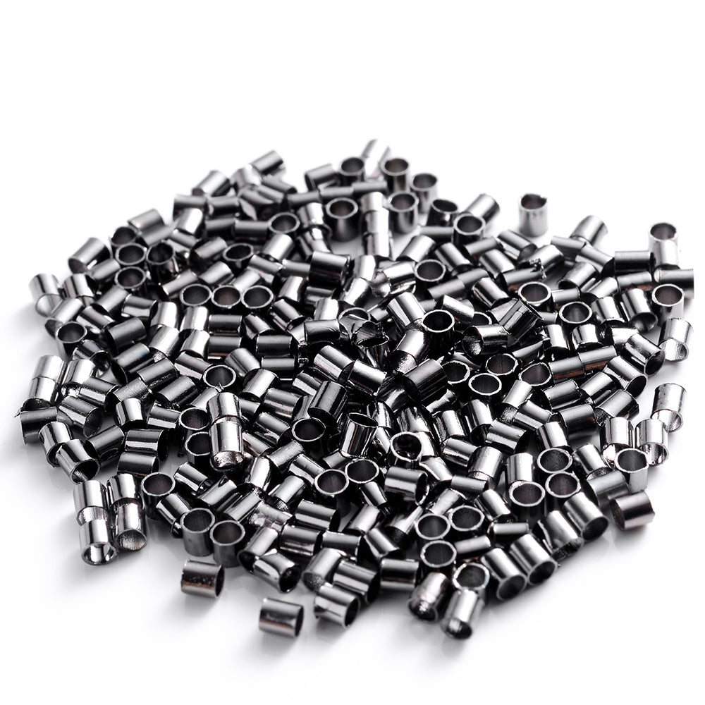 500pcs 1.5/2.0mm Multicolor Tube Crimp Beads