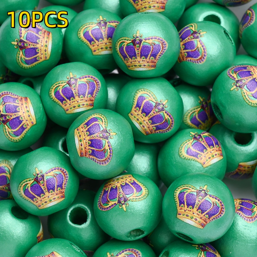 10pcs/set 16mm Carnival Wooden Beads
