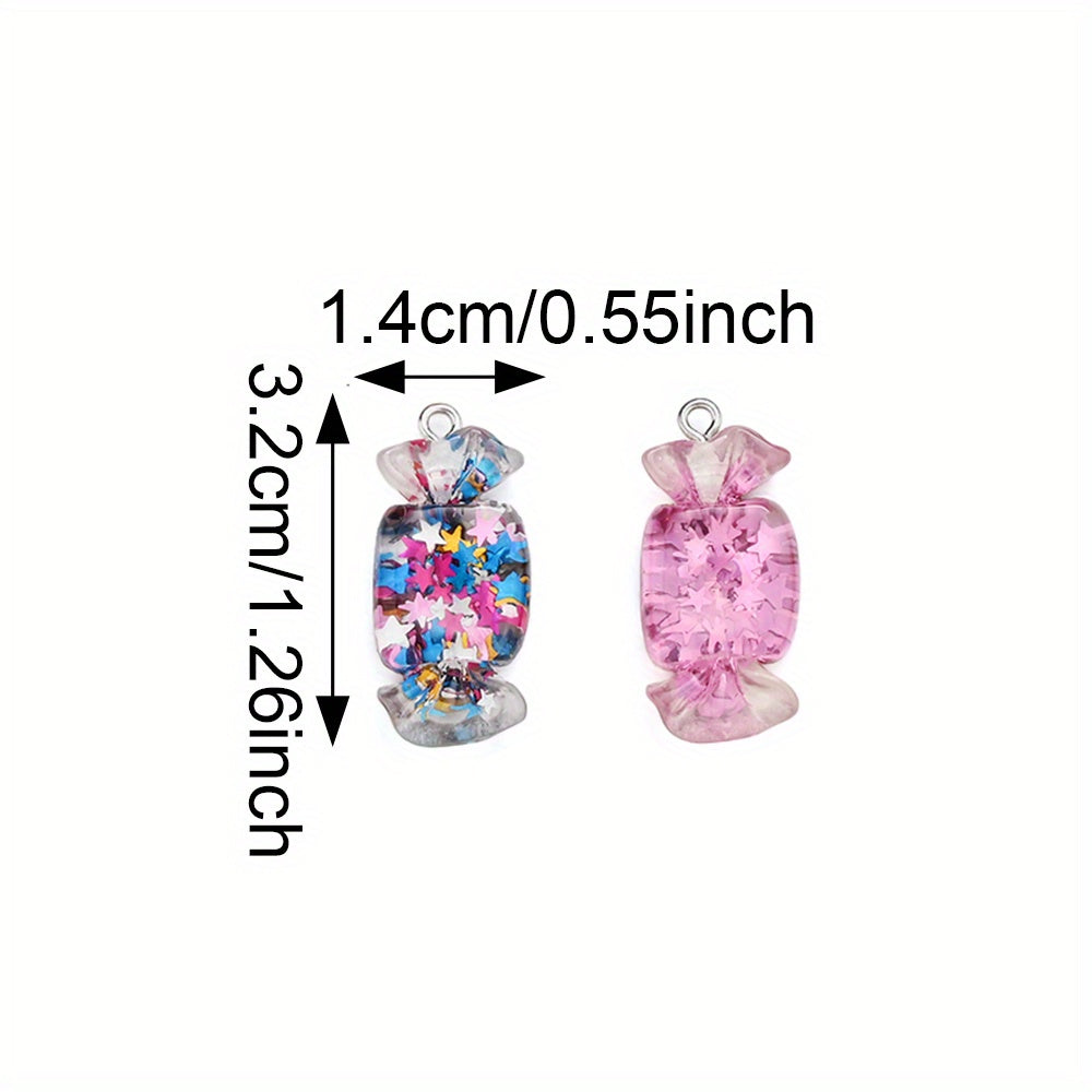 10pcs 14x32mm Candy Shape Pendants