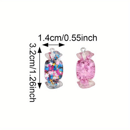 10pcs 14x32mm Candy Shape Pendants