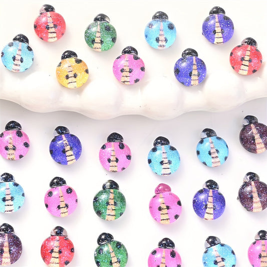 3D Cute Ladybug Nail Charms