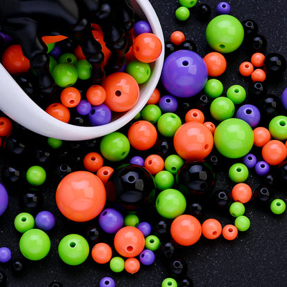Halloween Acrylic Round Beads
