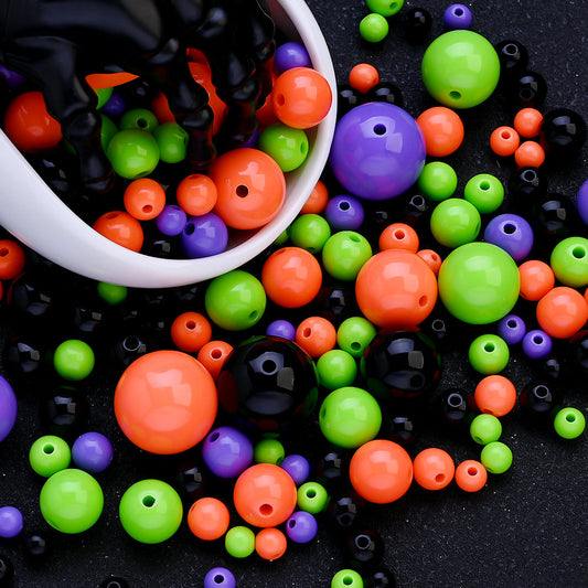 Halloween Acrylic Round Beads