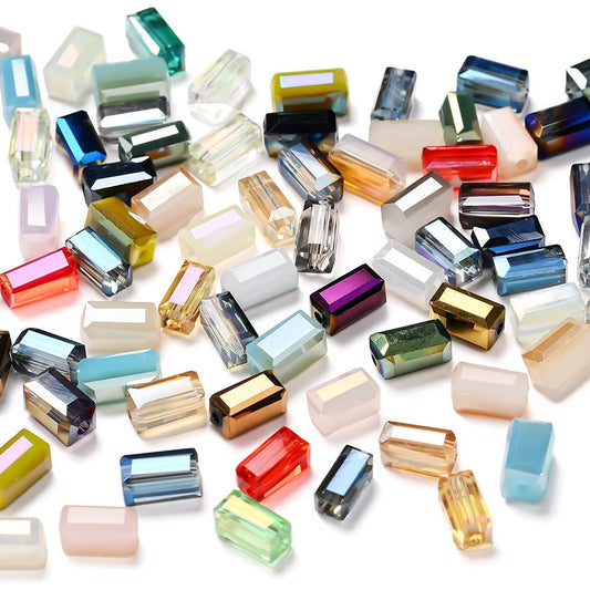 Shimmering Iridescent Crystal Beads