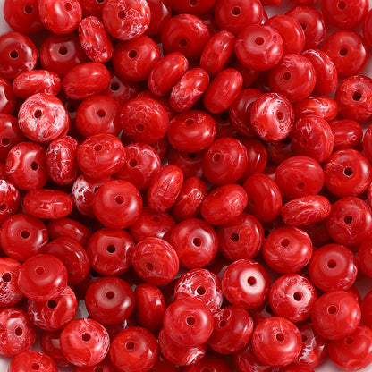 100-Piece 5x10 mm Acrylic Flat Spacer Beads