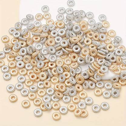 200PCS 6mm Round Gear Wheel Plastic Spacer Beads
