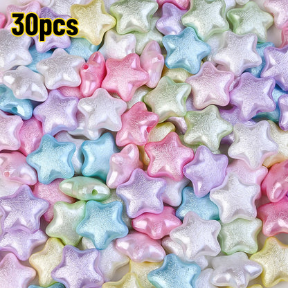 Macaron Matte Heart Spacer Beads