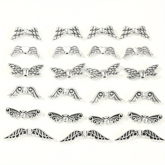 20pcs Alloy Wing Beads