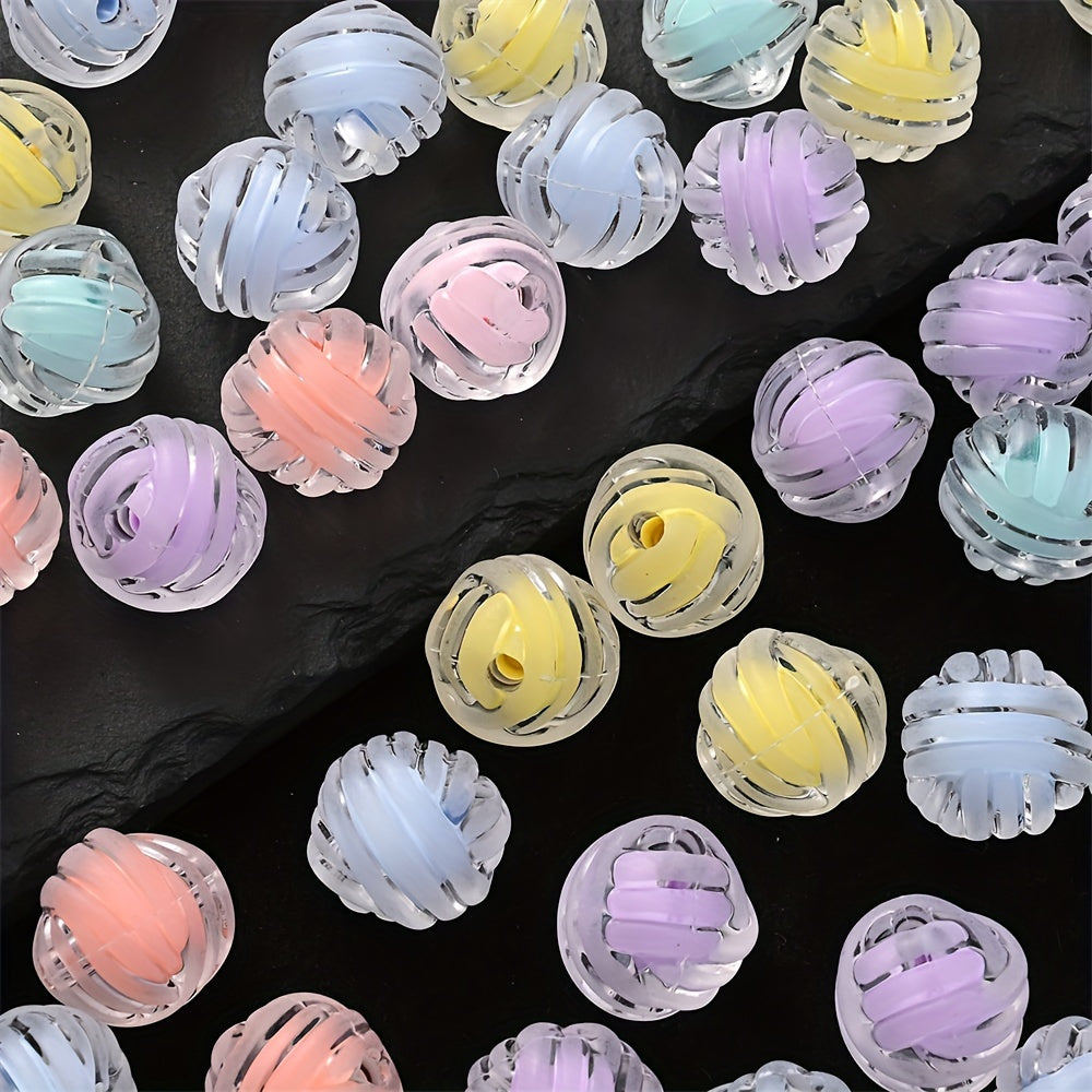 Frosted Acrylic Spacer Beads