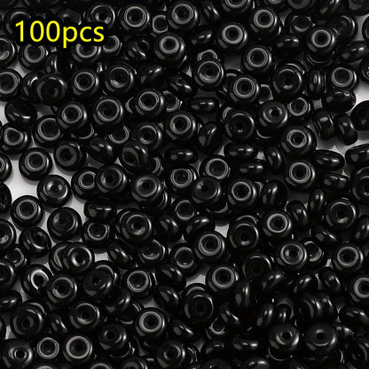 100pcs 3x6mm Multicolor Rondelle Glass Beads