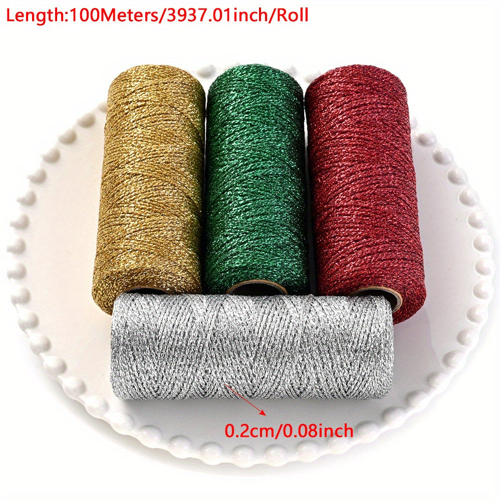 Christmas Color Braided Beading Thread