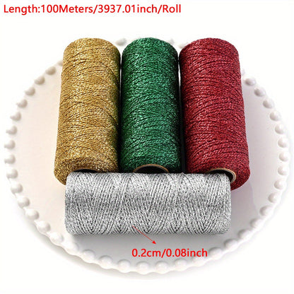Christmas Color Braided Beading Thread