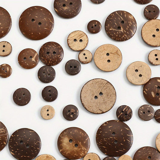 Natural Coconut Shell Wooden Buttons