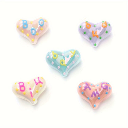 AB Love Letter Acrylic Beads
