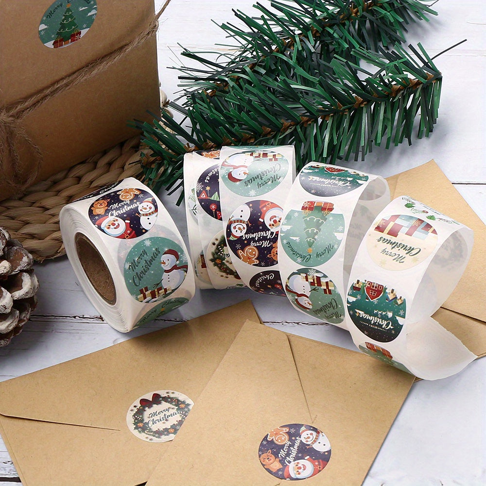 Christmas Theme Self-Adhesive Stickers