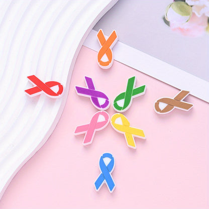 Cancer Awareness Ribbon Focal Beads