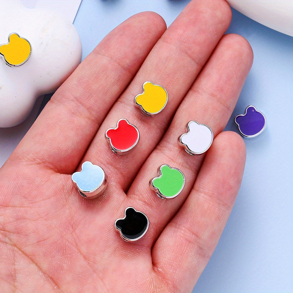 20pcs/set Tiny Crown Bear Heart CCB Beads