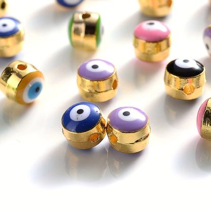 Devil's Eye Alloy Spacer Beads