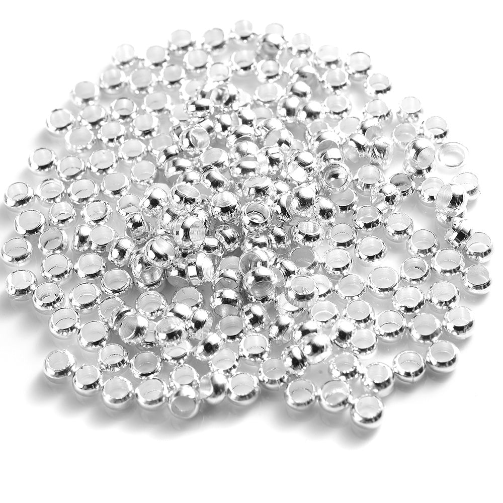 500pcs Copper Ball Crimp End Beads