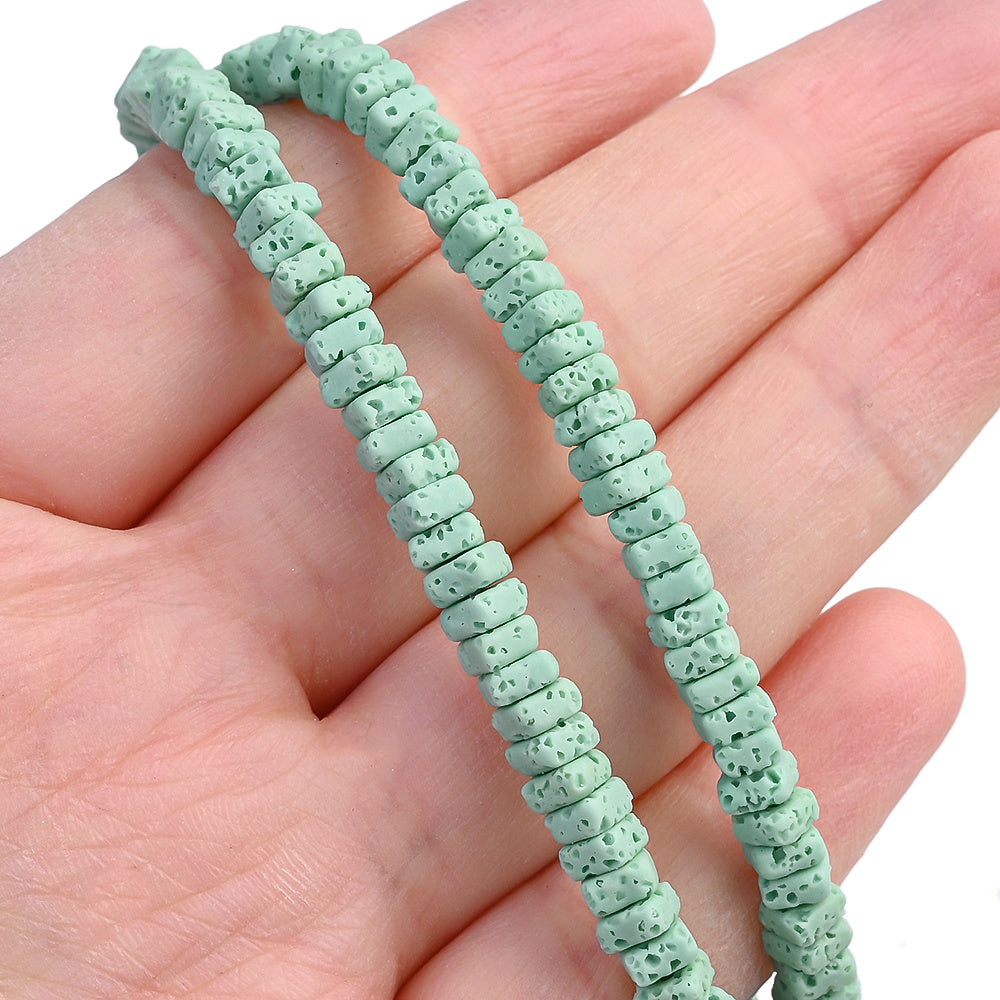 5mm Summer Natural Stone Square & Cubic Spacer Beads