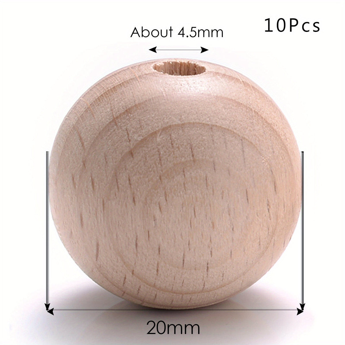 Round Wooden Beads