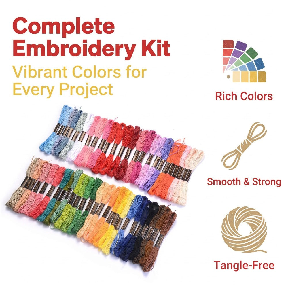 1000PCS Multicolor Embroidery Thread Set