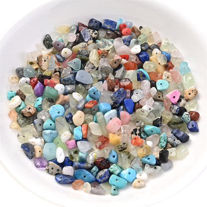 500-Piece 5-8 mm Mixed Irregular Natural Stone Chip Beads