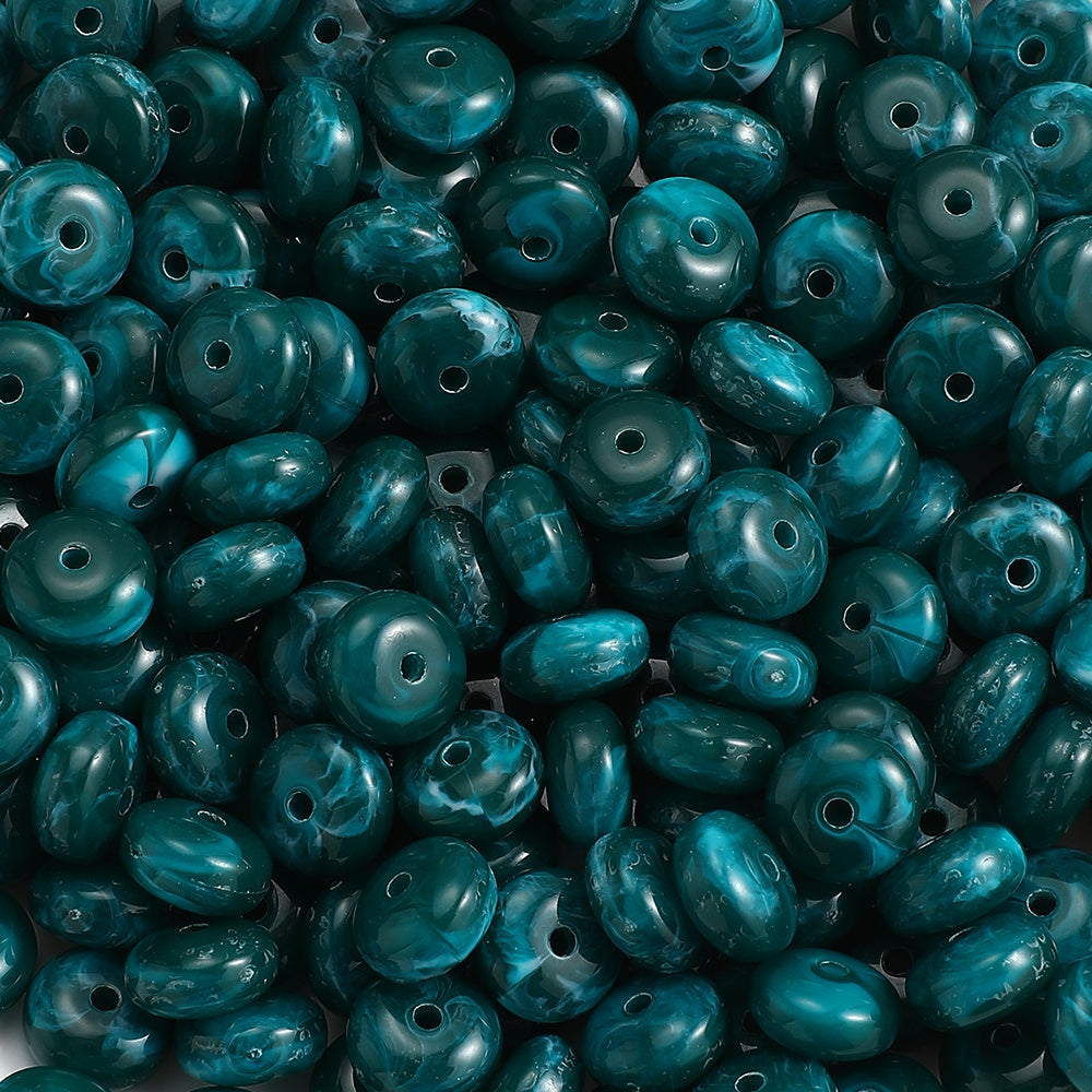 100-Piece 5x10 mm Acrylic Flat Spacer Beads