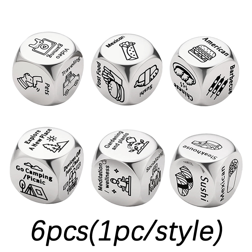 Stainless Steel Decision Dice Set