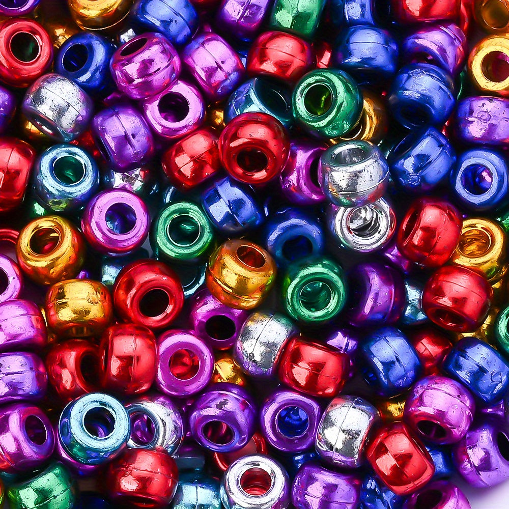 Multicolor Resin Large Hole Beads