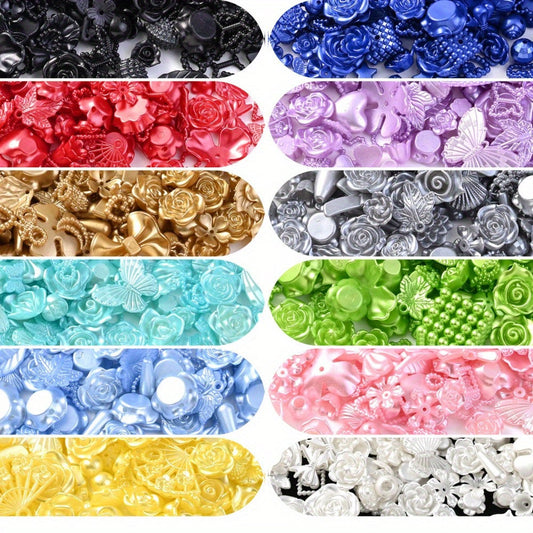 8-40 mm Acrylic Butterfly, Flower, Moon & Star Bead Assortment