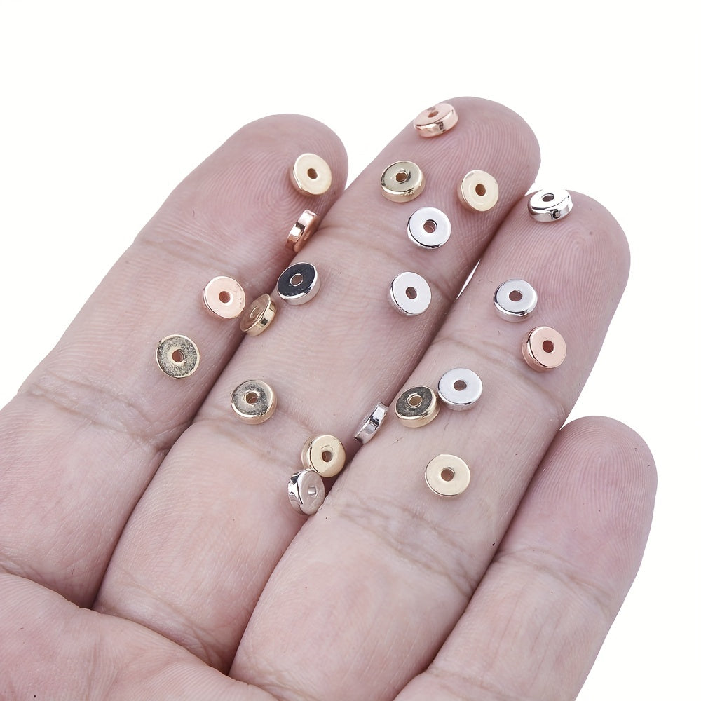 5 mm Electroplated CCB Wheel Spacer Beads
