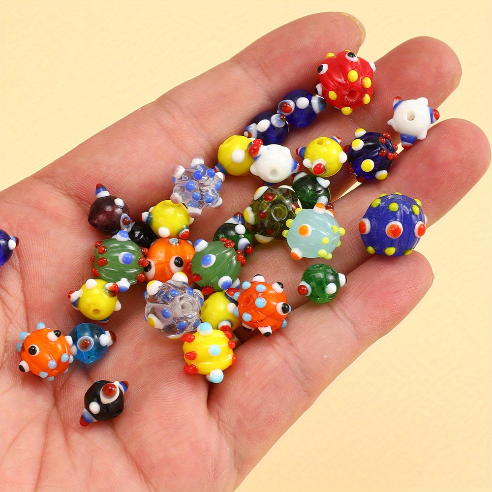 10pcs/set 8/10/12mm Dragonfly Eye Glass Beads