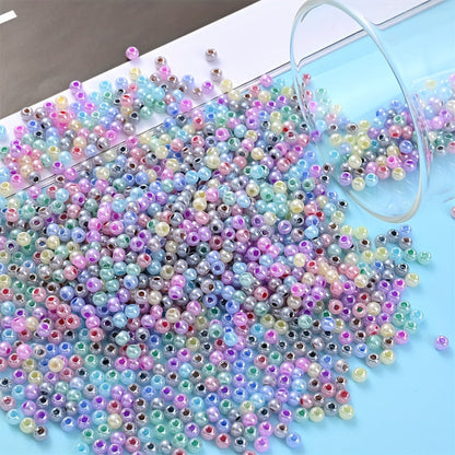 200PCS 4mm Cream Glass Rice Beads