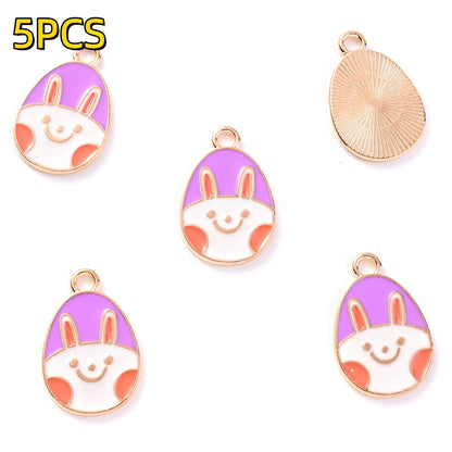Easter Egg Alloy Pendants