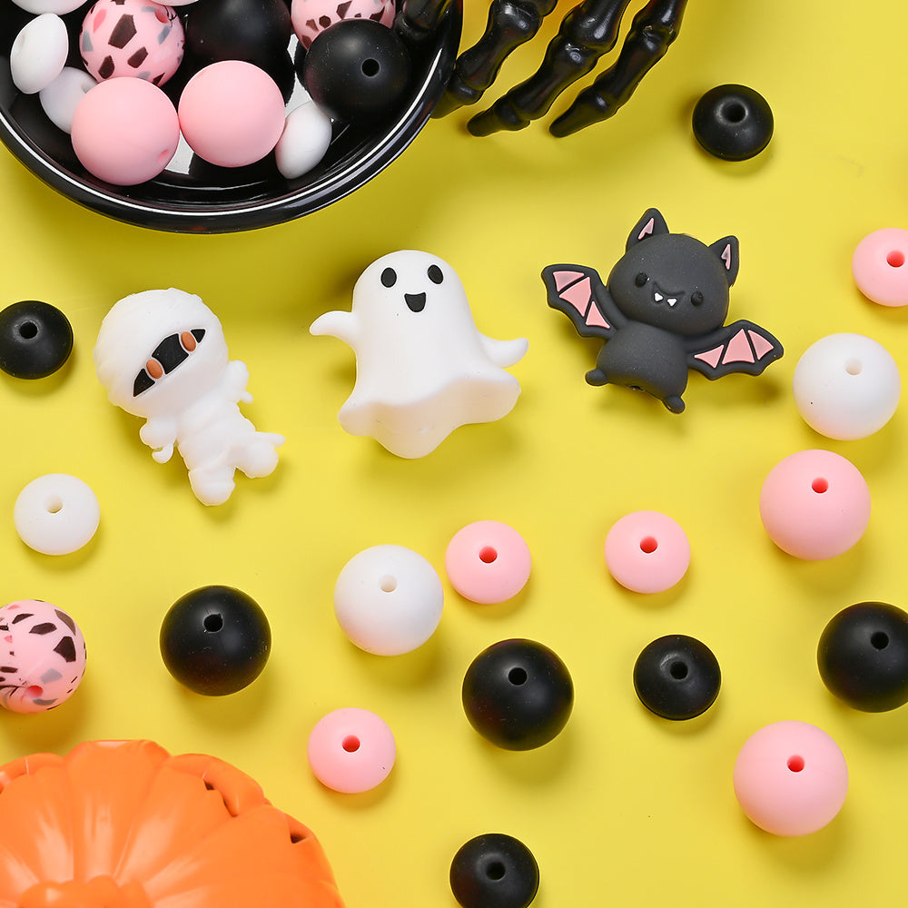 38pcs Halloween Silicone Focus Beads Set