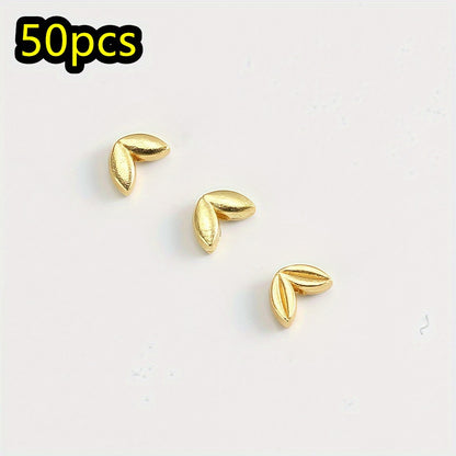 50pcs/set Antique Ear of Wheat Spacer Beads