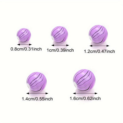 8–16mm Multicolor Round Acrylic Bead Set