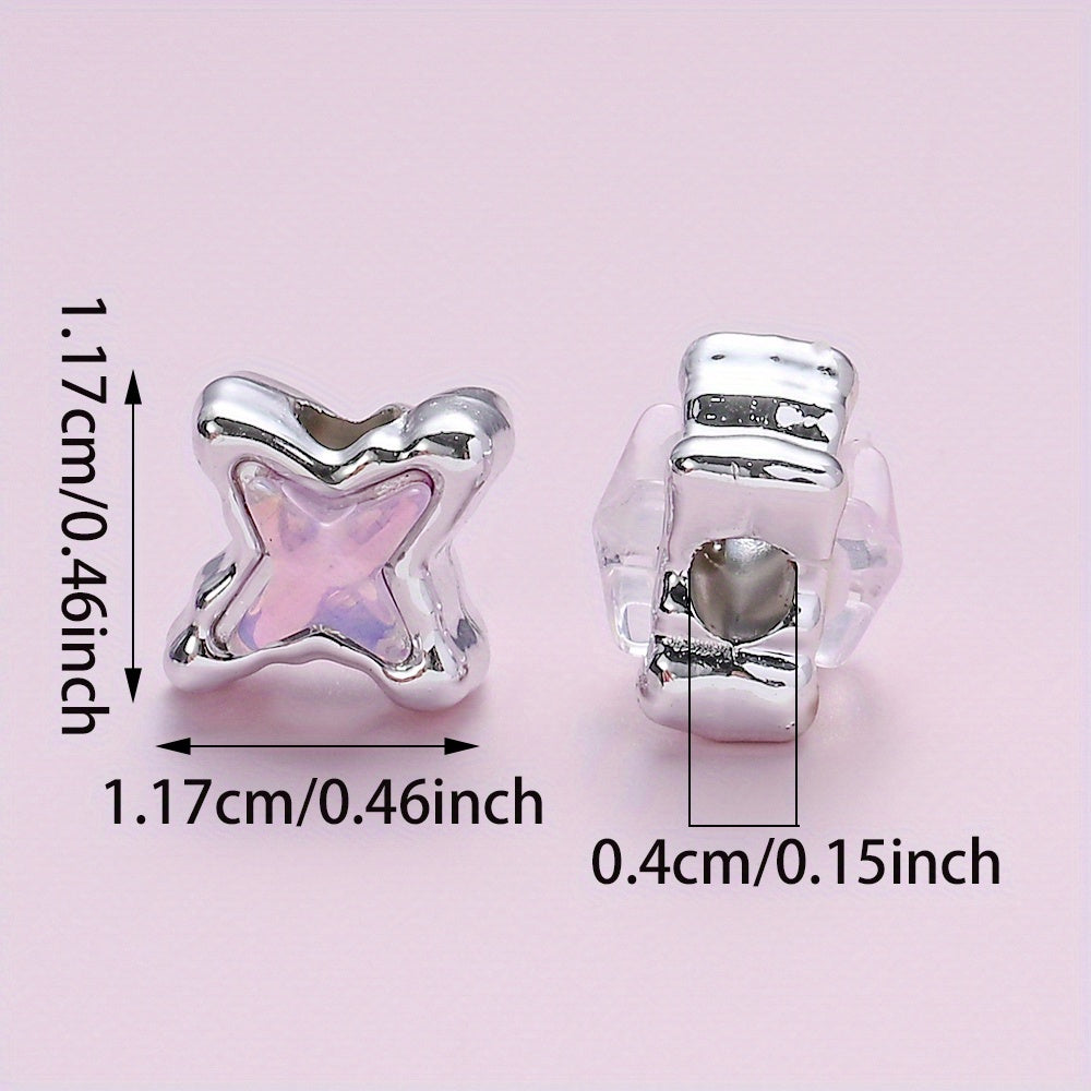 10pcs/set Mermaid Color CCB Beads