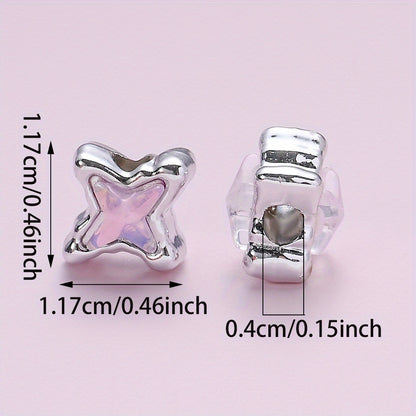 10pcs/set Mermaid Color CCB Beads
