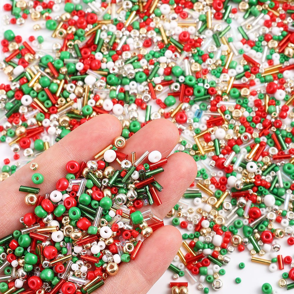 Christmas Glass Seed Beads